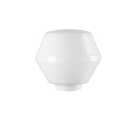 Ifø skærm, blank opal, gevind 84,5 mm, Ø200 mm, højde 162 mm