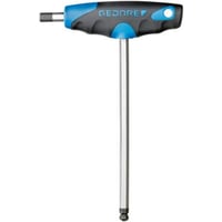 T-ngle, sekskant 6,0 mm med kuglehoved, 2C-T-hndtag, 188 mm - GEDORE