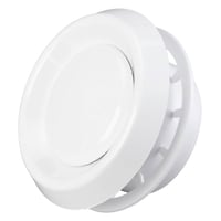 Duka ud og indblæsningsventil - PVC, Hvid, Ø100 mm, Type VRF