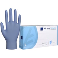 Nitril handsker pudderfri, str. XL, bl - 240 mm