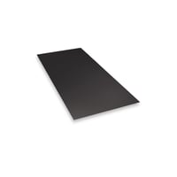 Aluminiumsplade, 0,7 mm x 1 meter x 2 meter, sort gr, med folie, falsbar - 4,05 kg
