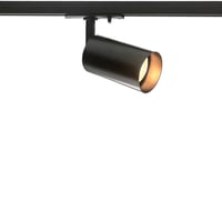 Nordtronic Track light 1-faset skinnespot, GU10, sort + Nordtronic Dim To Warm, 1800-3000K, 350lm, CRI>90, 40.000 timer, d?mpbar