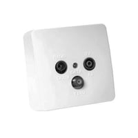 Dkt Antennedse, TDD 4-65, Hvid, TV/FM/Data