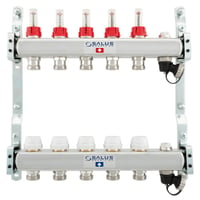 Salus GVM-F gulvvarme fordeler m. flowmeter, til 11 kredse