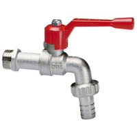 Aftapskuglehane 3/4", med greb og slangeforskruning - Cimberio