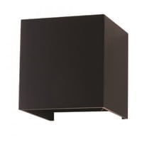 V-TAC firkantet udendrs LED vglampe, IP65, 12W, 1100lm, 4000K, justerbar lysspredning, sort