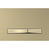 Geberit Sigma 50 Square betjeningsplade, børstet messing/messing