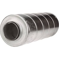 Lyddmper m. 50 mm isolering og nipler 100 mm – 300 mm