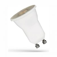 Mini GU10 LED-lyskilde, 2W, Ø35 mm, med linse, 3000K, 230V