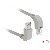 Netvrkskabel RJ45 Cat.5e SF/UTP, vinklet, 2 m - Delock
