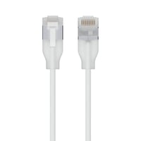 Ubiquiti, ultra-tyndt flettet skærmet RJ45 patchkabel, 10 GbE, 8 meter, hvid