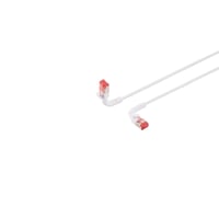 Lanview Bjelig med stvlekappe, halogenfri (LSZH), CAT6A U/FTP, 0.5 meter, hvid