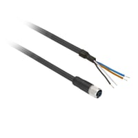 Flerkabel PUR M12, 4-pin hun lige, 2 meter – Schneider Electric