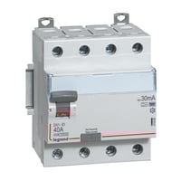 DX3 RCCB fejlstrmsafbryder, 40A, 4-polet, 30mA, type-F, 4M, 10KA – Legrand