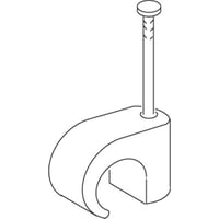 Schneider Electric Clips, rund TC 7-10/30 mm, gr - 100 stk