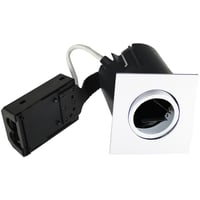 Nordtronic Quick Install, GU10, indendrs, firkantet, hvid