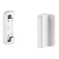 Deltaco-of Vægmonteringsplade Til Rillepanel (delo-0151), Hvid - Ophæng