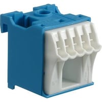 Hager klemblok N 1+5 bl QC, 230V, 63A