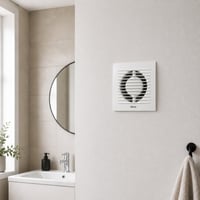 Klimair UNOVENT PRO badventilator, 100 mm, fugt og tidstyret, hvid