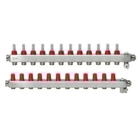 Danfoss SSM manifoldst 12+12, med flowmetre og endestykke, rustfri stl