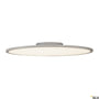 SLV PANEL 60 DALI LED loftlampe i grå aluminium med en diameter på 60 cm og en ultraflad konstruktion.