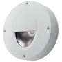 SG Armaturen Callisto LED vægarmatur i hvid, 4W, 2700K, med skærm i hærdet glas og aluminiumskrop.