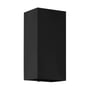 Den sorte Eremitana udendørs væglampe fra EGLO er fremstillet af galvaniseret stål med et moderne, rektangulært design.