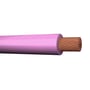 MTO Electric H05Z-K HF 90° monteringsledning på 0,5 mm² med rosa isolering og en tydeligt synlig, flertrådet kobberleder.