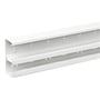 Wibe WGX-S kanaldel i hvid RAL9010, måler 183x72 mm og 2,5 meters længde med synlige monteringspunkter.