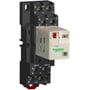 Schneider Electric RPM2 sokkel med skrueterminaler, viser monteret relæ med 2CO.