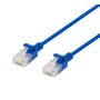 DELTACO U/UTP Cat6a tyndt patch cable, 0,3 meter, blå