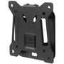 Et nærbillede af det sorte One For All WM2111 TV-beslag, der viser dets robuste design og VESA-monteringshuller.