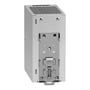 Schneider Electric Modicon ABLS Optimized strømforsyning set bagfra med den synlige DIN-skinneclips og ventilationshuller.