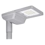 Ledvance Streetlight Flex S vejlampen set skråt ovenfra, monteret på en mast med LED-lyskilderne synlige.