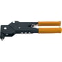 Bahco nitte-tang med 360° drejeligt hoved og orange håndtag, designet til nitter fra 2.4-4.8 mm.