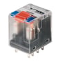 Weidmüller Relæ Rider med 4 CO kontakter, 6A og 24V DC spolespænding, med LED indikator.