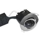 Uni Install indbygningsspot, inkl. LED-pære (Nordtronic Long Life / CRI>90 FlickerFree / 5W / 340lm / 38° / 2700K / dæmpbar<1%), GU10 (230V), rund, krom – Nordtronic