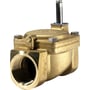 Danfoss EV220B magnetventil, NC, G 2" messing ventilhus, servostyret med membran og tydelige skrueforbindelser.