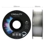 Creality CR-PETG-filament på spole vist forfra og fra siden i en målskitse med angivelserne 200 og 65 mm.
