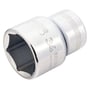 Bahco 3/4" 6-kant top, 42 mm, fremstillet af højtlegeret stål med en blank, poleret overflade og rilleteret greb.