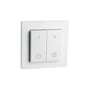 SG Armaturen Connect Switch i hvid, med dimensioner på 84x84x17 mm, udgangsspænding 48V og IP20-klassificering.