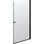 Dansani sort/klar brusedør med 6 mm hærdet glas og justerbar bredde på 97-99 cm.