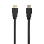 Nærbillede af de to HDMI-stik på et Deltaco High-Speed Flex kabel, der viser forbindelsespunkterne.