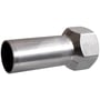 Unico overgangsmuffe SF 15 til 15mm rør med 1/2" indvendigt gevind og press-ende i rustfrit stål.