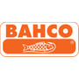 Bahco logo i orange og hvid med en stiliseret fisk i en cirkel.