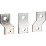 Schneider Electric 45mm spredersæt, 3-polet, monteringsdetaljer i metal med tre forskellige vinkler.