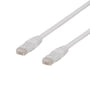 DELTACO U/UTP Cat6a patch kabel, halogenfri, 0,3 meter, hvid