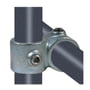 Overgangskryds 1¼" (Ø42,2 mm), galvaniseret, vandrørs-fitting til stativ og reol - Pipe Clamps