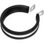 Walraven – BIS strip rørbøjle til Ø42 mm (1¼") rør med gummi isolering og Ø7 mm monteringshul