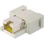 Harting Modular RJ45 stik til patch kabel, en grå plastisk netværkskomponent med tydelig gul RJ45-port.